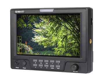 S-1071H+ 7" 3GSDI/HDMI/CVBS, 1024x600 including hood, coldshoe stand, LCD protector,  without battery plate